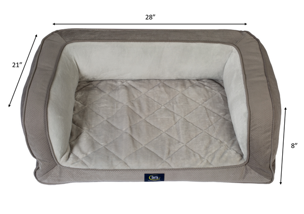 Serta quilted couch pet bed best sale